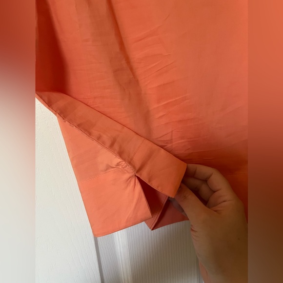 NWT ENGLISH FACTORY RUFFLES SLEEVE POPLIN BLOUSE - Picture 8 of 8